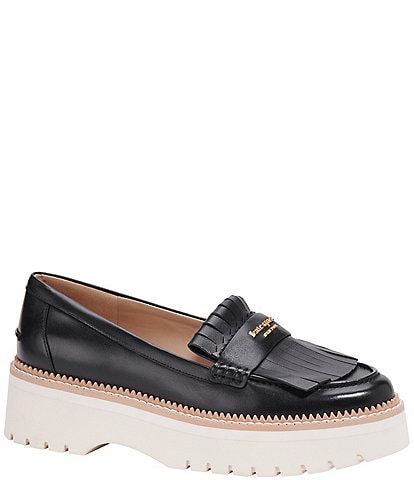 kate spade new york Caddy Leather Platform Loafers