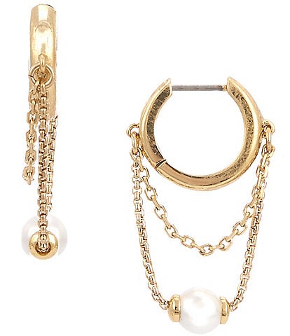 kate spade new york Chain Huggie Hoop Earrings