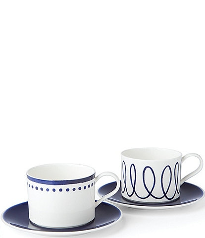 kate spade new york Charlotte Street 2-Piece Cup & Saucer Set