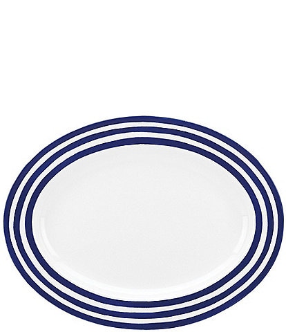 kate spade new york Charlotte Street Striped Porcelain Oval Platter