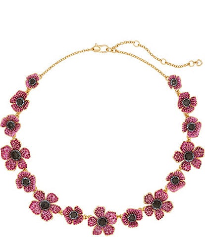 kate spade new york Crystal Poppy Power Statement Necklace