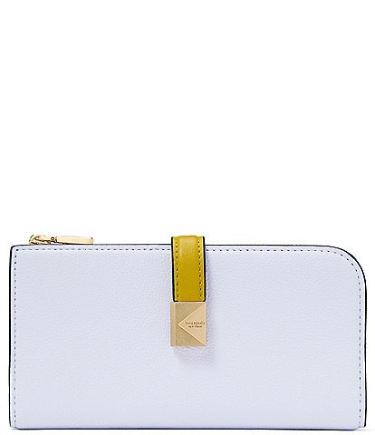kate spade new york Deco Colorblocked Zip Slim Wallet