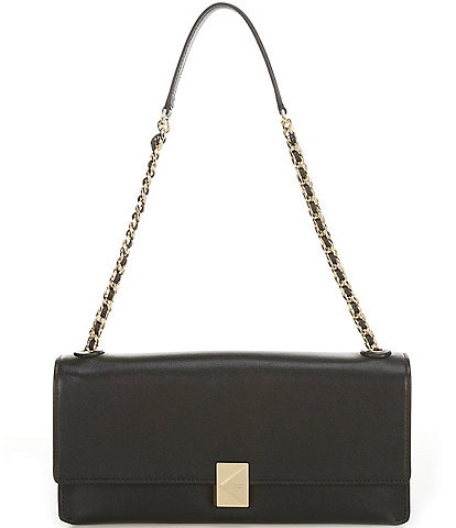 kate spade new york Deco Fine Grain Leather Soft Shoulder Bag