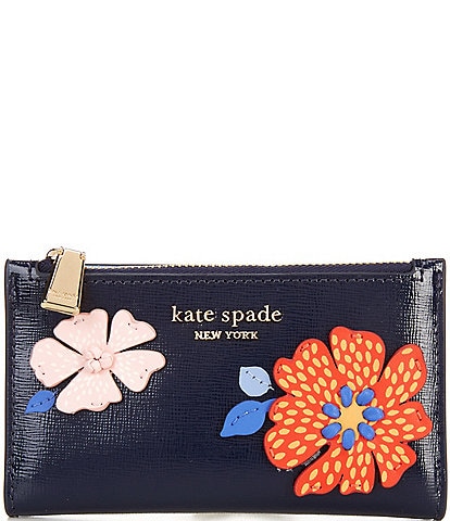 kate spade new york Dottie Bloom Flower Small Slim Bifold Wallet