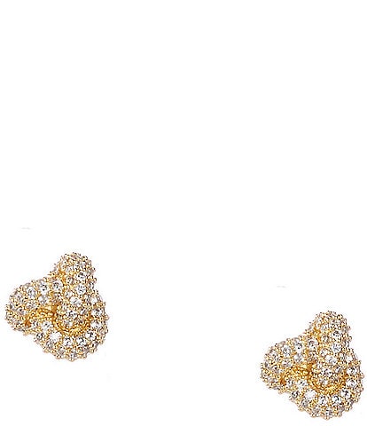 kate spade new york Double Knot Pave Stud Earrings