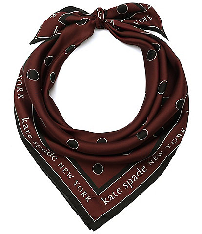 kate spade new york Downtown Dot Silk Square Scarf