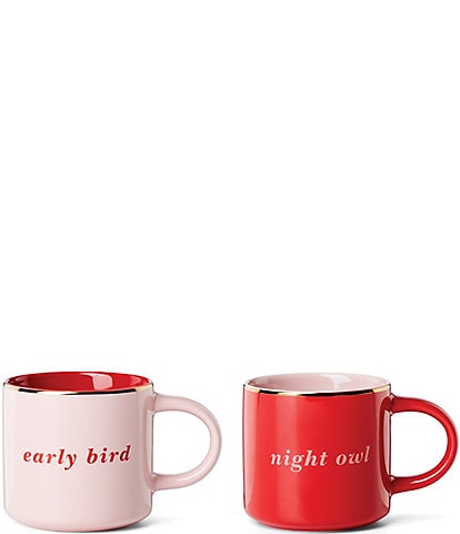 kate spade new york Early Bird & Night Owl, Mugs, Set of 2