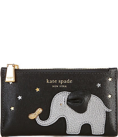 kate spade new york Ellie Elephant Embellished Small Bifold Wallet
