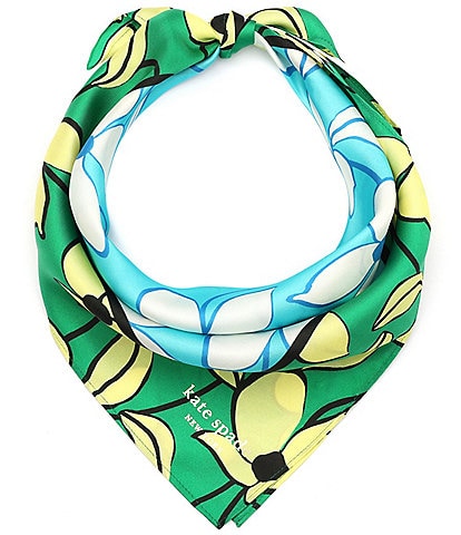 kate spade new york Floral Vines Silk Bandana Square Scarf