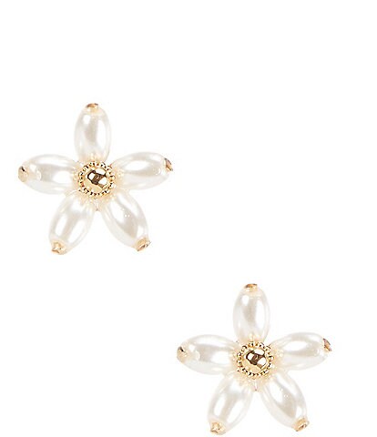 kate spade new york Fresh Squeeze Pearl Flower Stud Earrings