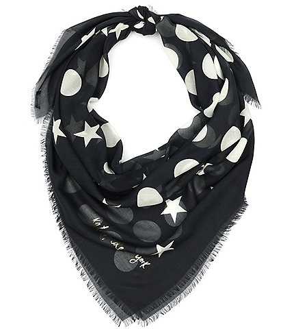 kate spade new york Gradating Stars and Dots Large Square Scarf