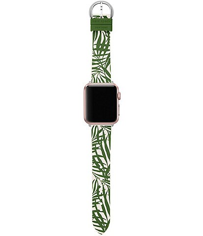 kate spade new york Green Palm Leaf Silicone 38/40/41mm Band for Apple Watch®