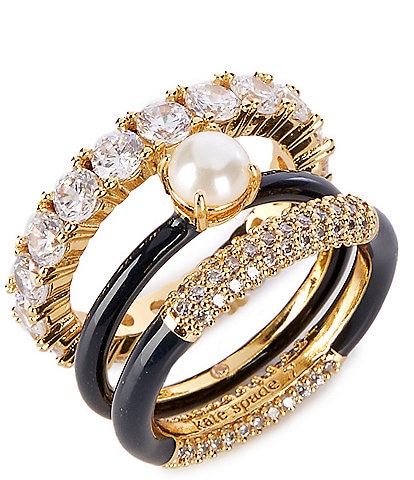 kate spade new york Hint Of Shimmer Stacked Ring Set