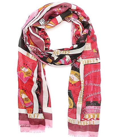kate spade new york Holiday Rooftops Oblong Scarf