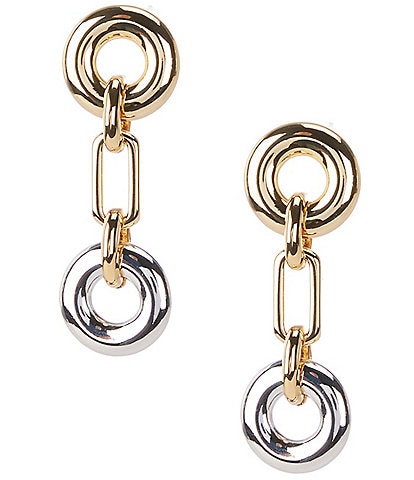 kate spade new york Interlock Chain Linear Earrings