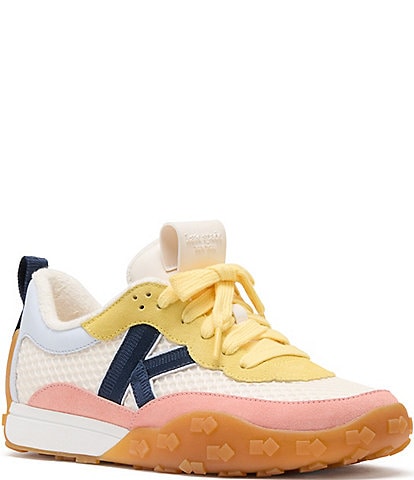 kate spade new york K As In Kate Suede and Mesh Lace Up Sneakers