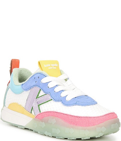 kate spade new york K As In Kate Suede and Mesh Lace Up Sneakers