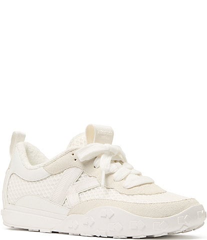 kate spade new york K As In Kate Suede and Mesh Lace Up Sneakers
