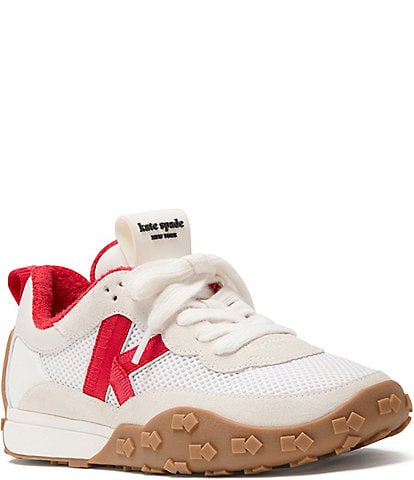 kate spade new york K As In Kate Suede and Mesh Lace Up Sneakers