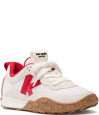 kate spade new york K As In Kate Suede Lace Up Sneakers