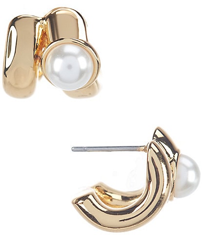 kate spade new york Keep Sparkling Round Double Huggie Hoop Earrings