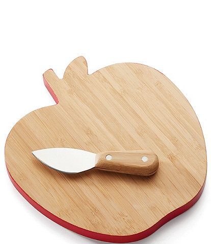 kate spade new york Knock On Wood Apple Cheese Board with Knife