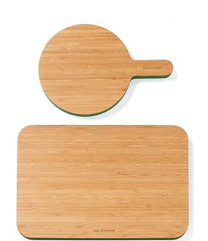 kate spade new york Knock On Wood Cutting Board Paddle & Rectangle 2-Piece Set