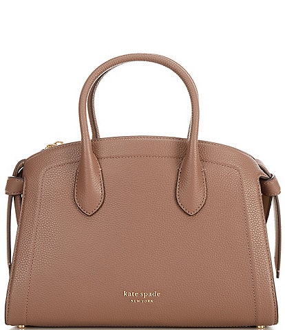 kate spade new york Knott Pebbled Leather Medium Zip Top Satchel Bag