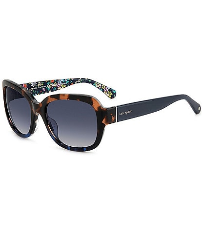 kate spade new york Women's Polarized Layne Havana Square Sunglasses