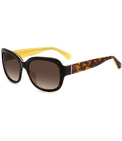 kate spade new york Women's Polarized Layne Havana Square Sunglasses
