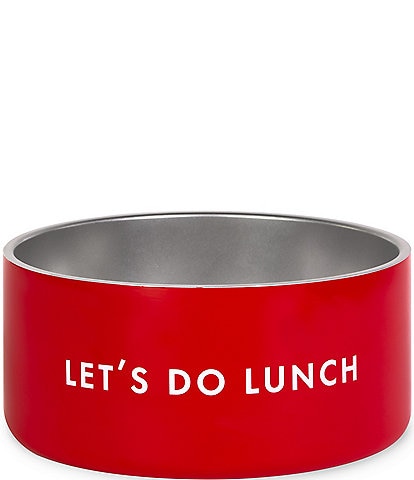 kate spade new york Let's Do Lunch Large Dog Bowl