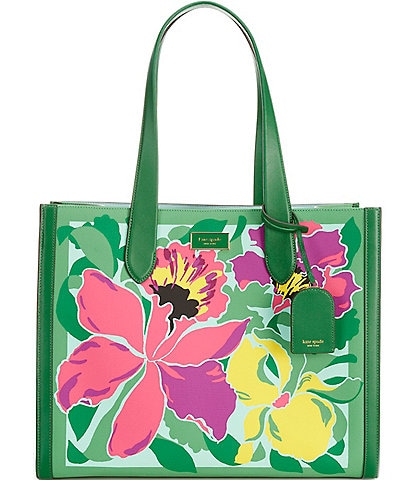 kate spade new york Manhattan Orchid Bloom Canvas Tote Bag