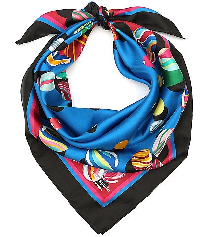 kate spade new york Marbles Silk Square Scarf