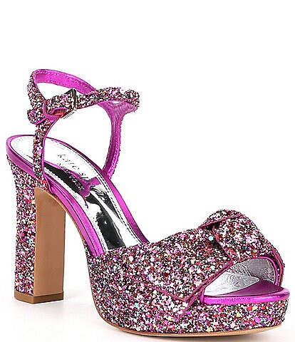 kate spade new york Miya Glitter Platform Dress Sandals