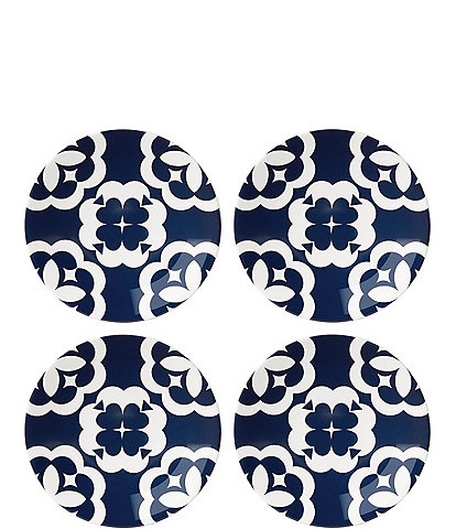 kate spade new york Navy Accent Plates, Set of 4