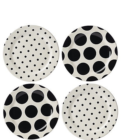 kate spade new york On The Dot Assorted Accent Plates, Set of 4