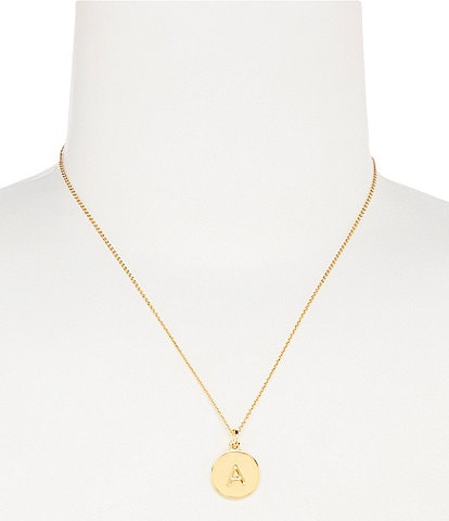 kate spade new york 12k Gold One In A Million Initial Necklace