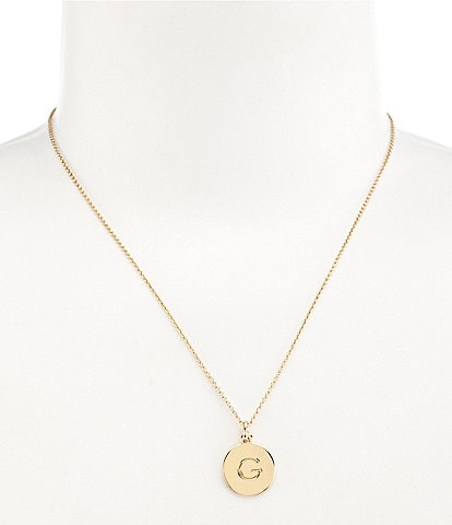 kate spade new york 12k Gold One In A Million Initial Necklace