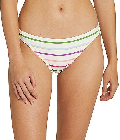 Party Striped Print Classic Bikini Bottom