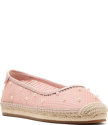 kate spade new york Pearl Fishnet Espadrille Ballet Flats