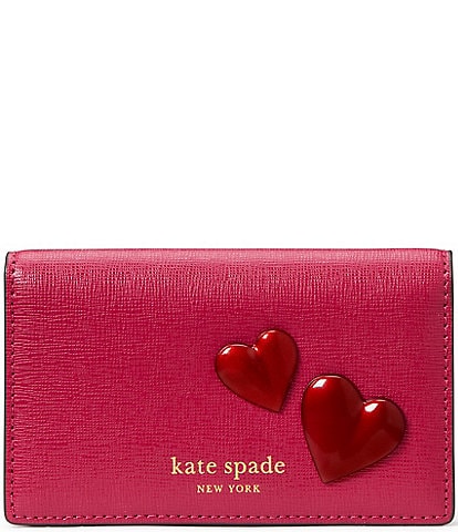 kate spade new york Morgan Stencil Hearts Embossed Printed Leather