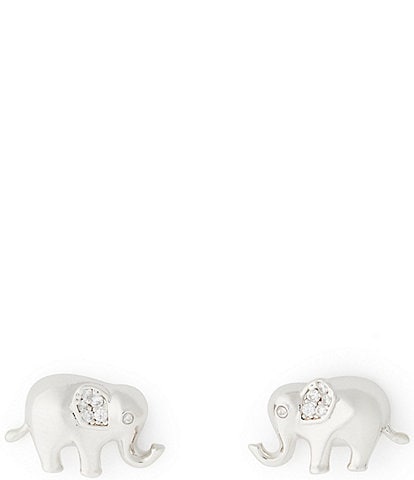 kate spade new york Precious Crystal Elephant Stud Earrings