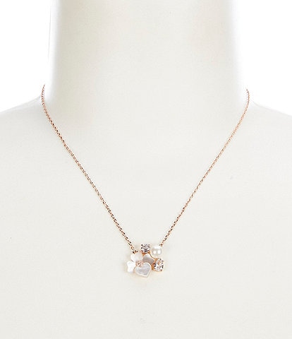 kate spade new york Precious Pansy Cluster Short Pendant Necklace