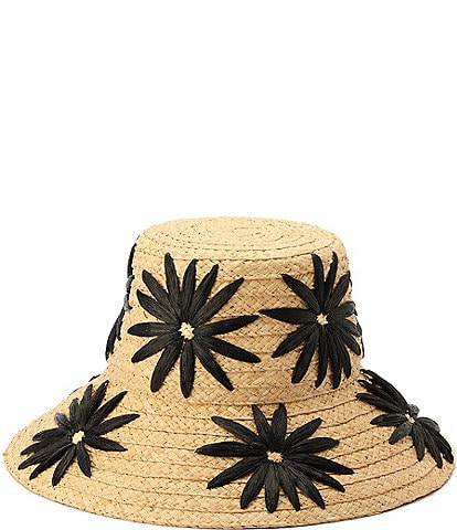 kate spade new york Raffia Daisy Sun Hat