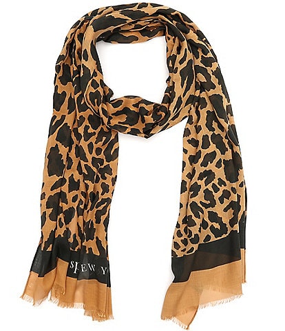 kate spade new york Regal Leopard Oblong Scarf