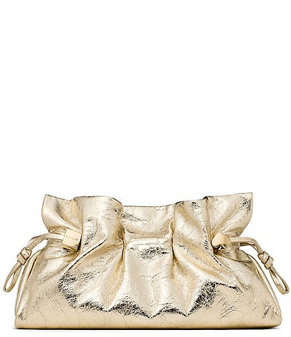 kate spade new york Rio Metallic Drawstring Clutch Shoulder Bag