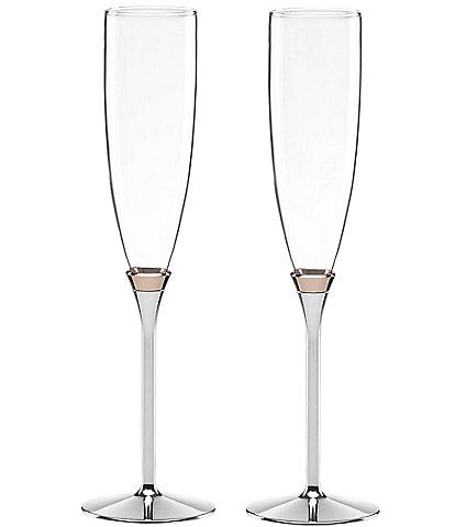 kate spade new york Rosy Glow Toasting Flute Pair