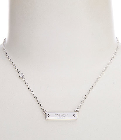 kate spade new york Sam Icon Bar Short Pendant Necklace