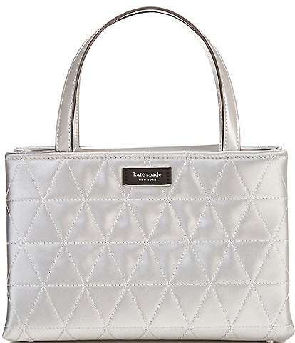 kate spade new york Sam Icon Quilted Satin Small Tote Bag