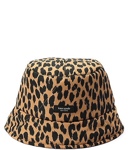kate spade new york Sam Quilted Leopard Bucket Hat